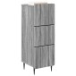 vidaXL Ντουλάπι με Συρτάρια Γκρι Sonoma 33 x 34,5 x 92 εκ.