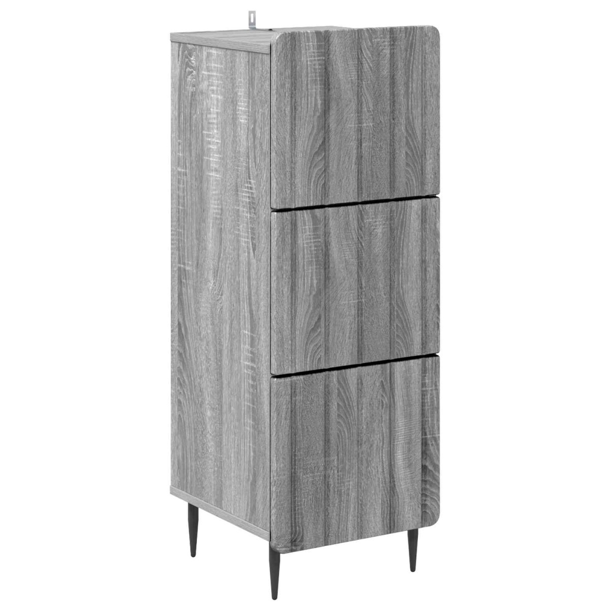 vidaXL Ντουλάπι με Συρτάρια Γκρι Sonoma 33 x 34,5 x 92 εκ.