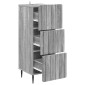 vidaXL Ντουλάπι με Συρτάρια Γκρι Sonoma 33 x 34,5 x 92 εκ.