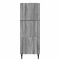 vidaXL Ντουλάπι με Συρτάρια Γκρι Sonoma 33 x 34,5 x 92 εκ.