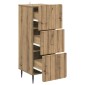 vidaXL Ντουλάπι με Συρτάρια 33 x 34,5 x 92 εκ. Επεξεργασμένο Ξύλο