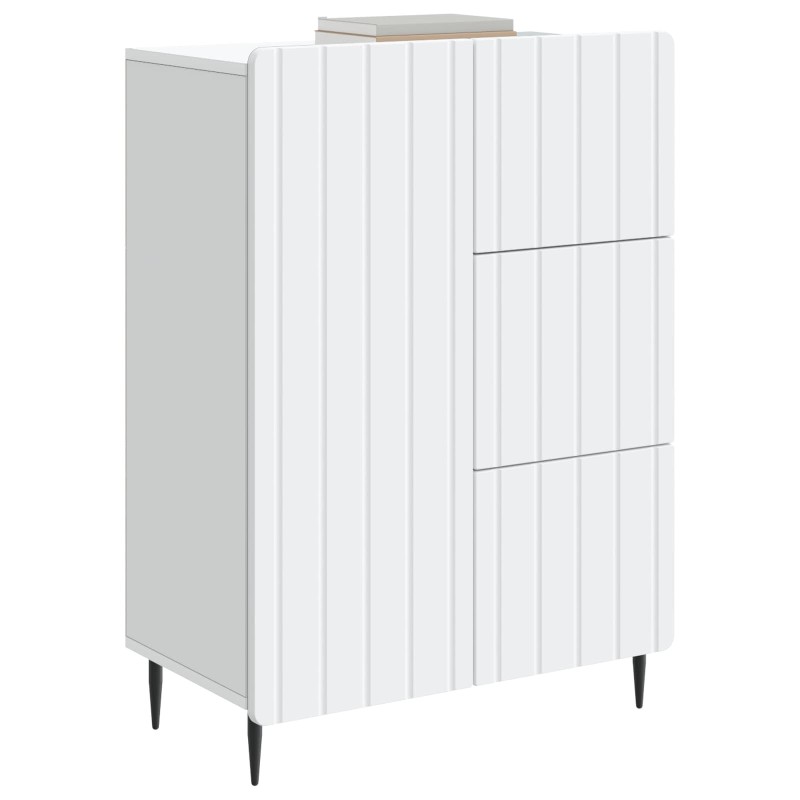 vidaXL Πλαϊνό γραφείο Λευκό 66 x 34,5 x 91,5 εκ Επεξεργασμένο Ξύλο
