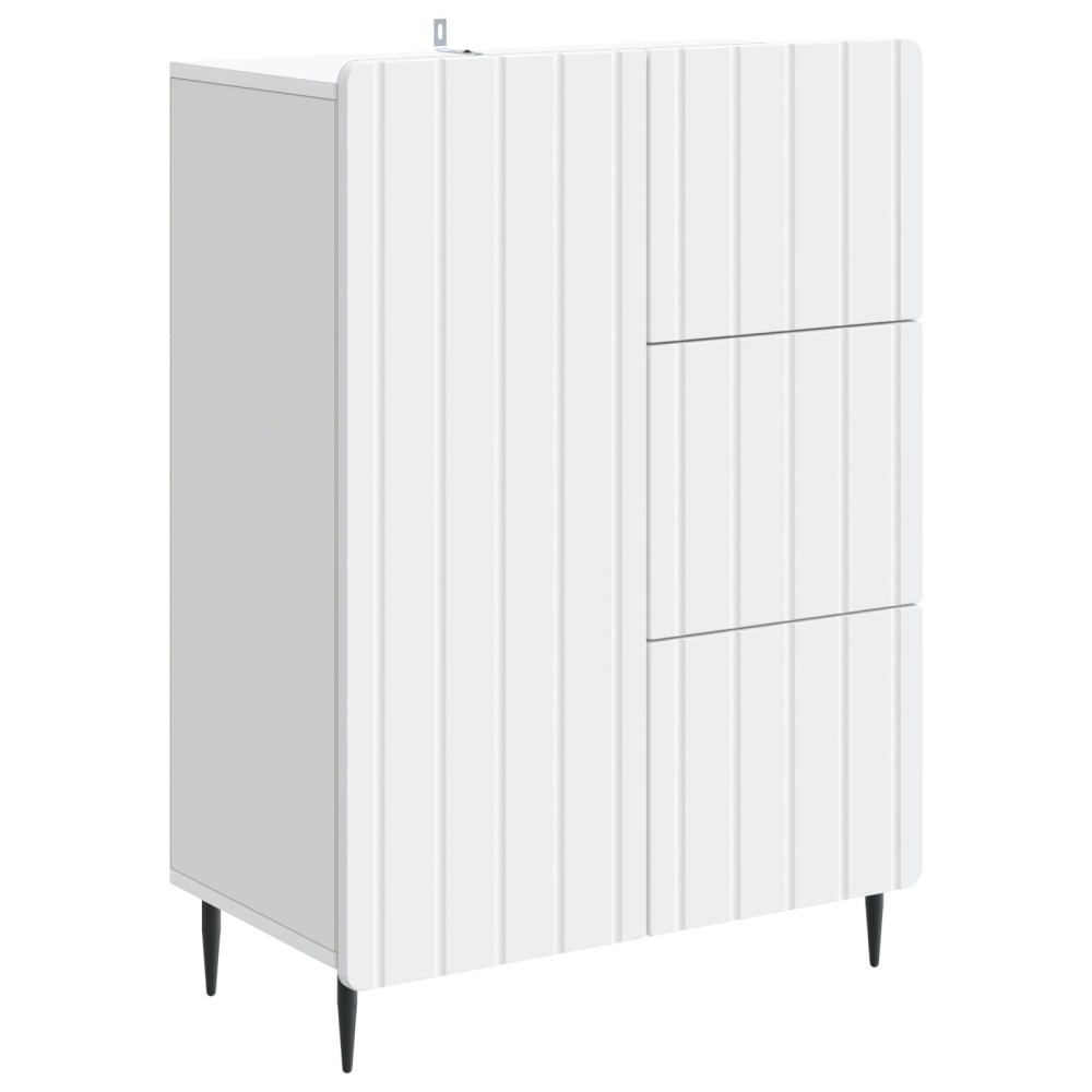 vidaXL Πλαϊνό γραφείο Λευκό 66 x 34,5 x 91,5 εκ Επεξεργασμένο Ξύλο