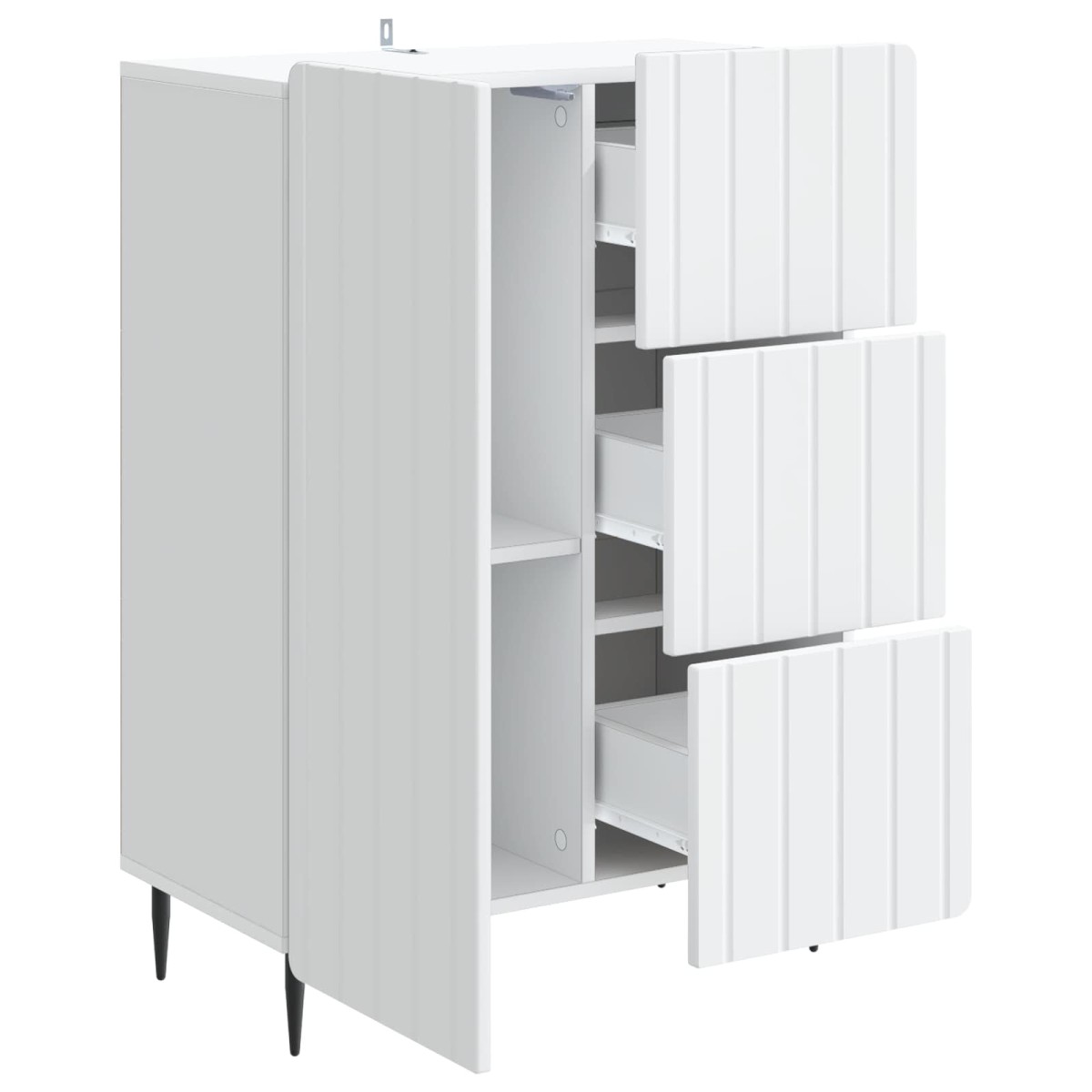 vidaXL Πλαϊνό γραφείο Λευκό 66 x 34,5 x 91,5 εκ Επεξεργασμένο Ξύλο