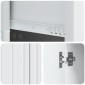 vidaXL Πλαϊνό γραφείο Λευκό 66 x 34,5 x 91,5 εκ Επεξεργασμένο Ξύλο