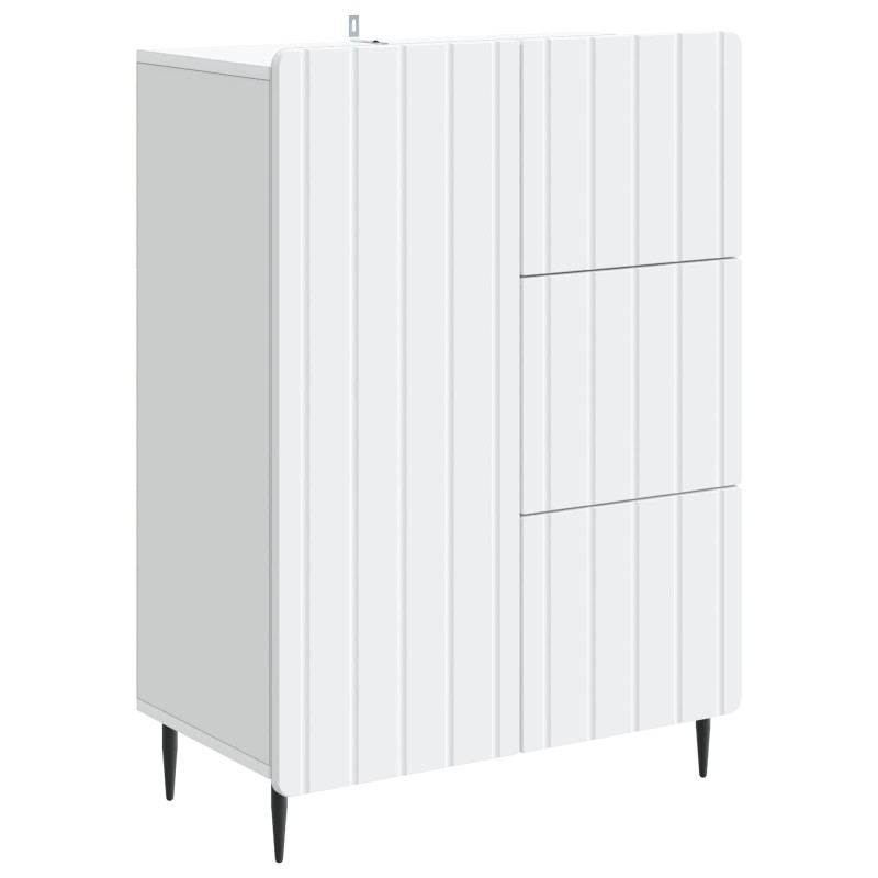 vidaXL Πλαϊνό γραφείο Λευκό 66 x 34,5 x 91,5 εκ Επεξεργασμένο Ξύλο