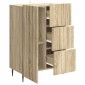 vidaXL Πλαϊνό γραφείο με συρτάρι Sonoma Δρυς 66 x 34,5 x 91,5 εκ