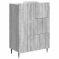 vidaXL Πλαϊνό γραφείο με συρτάρι Γκρι Sonoma 66 x 34,5 x 91,5 εκ