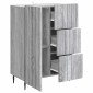 vidaXL Πλαϊνό γραφείο με συρτάρι Γκρι Sonoma 66 x 34,5 x 91,5 εκ