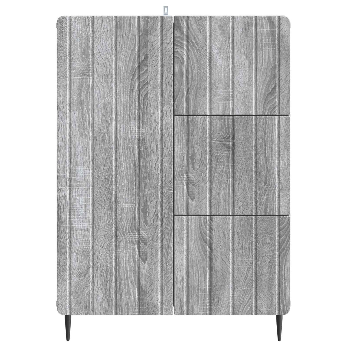 vidaXL Πλαϊνό γραφείο με συρτάρι Γκρι Sonoma 66 x 34,5 x 91,5 εκ