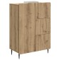 vidaXL Πλαϊνό γραφείο Artisan Δρυς 66 x 34,5 x 91,5 εκ