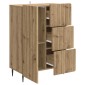 vidaXL Πλαϊνό γραφείο Artisan Δρυς 66 x 34,5 x 91,5 εκ