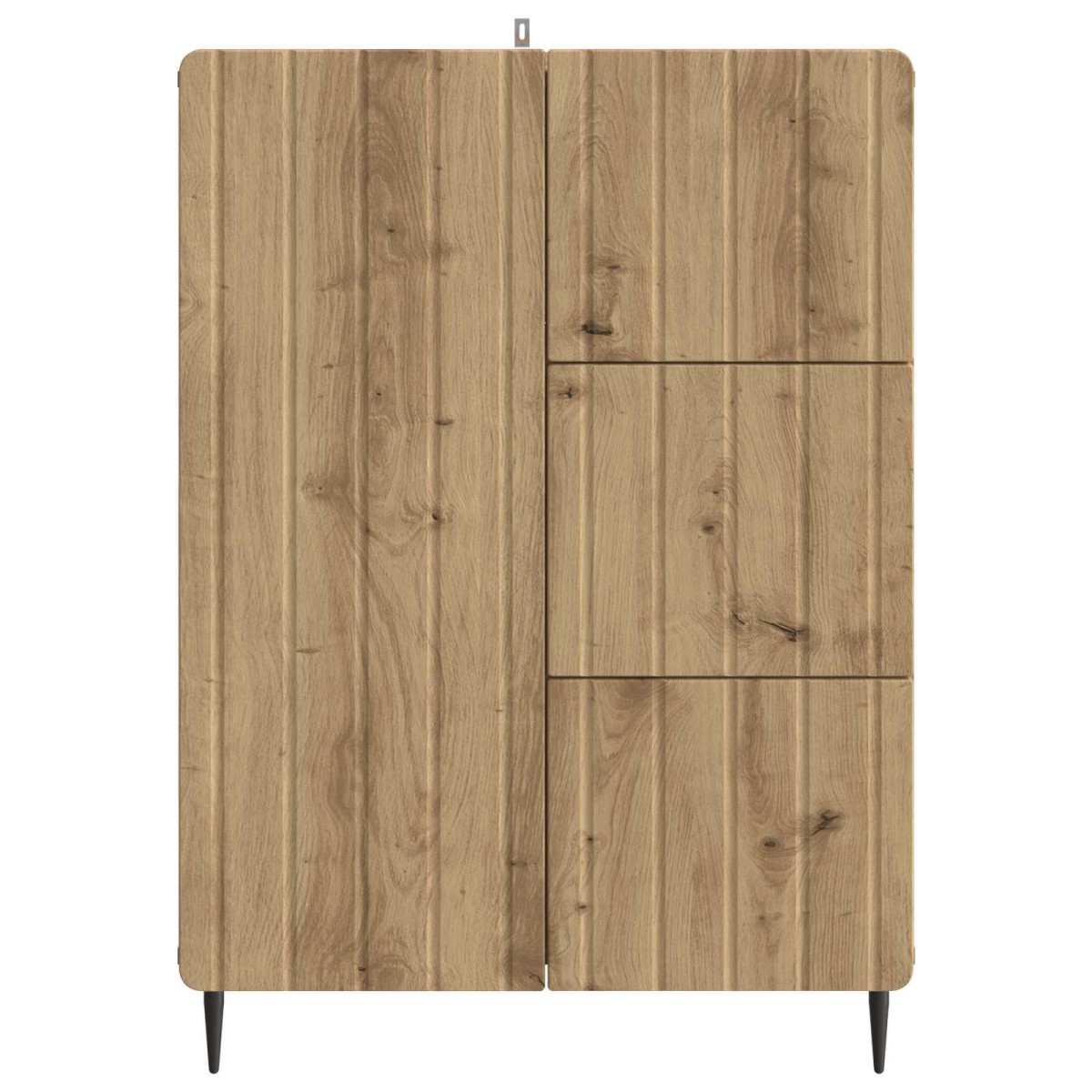 vidaXL Πλαϊνό γραφείο Artisan Δρυς 66 x 34,5 x 91,5 εκ
