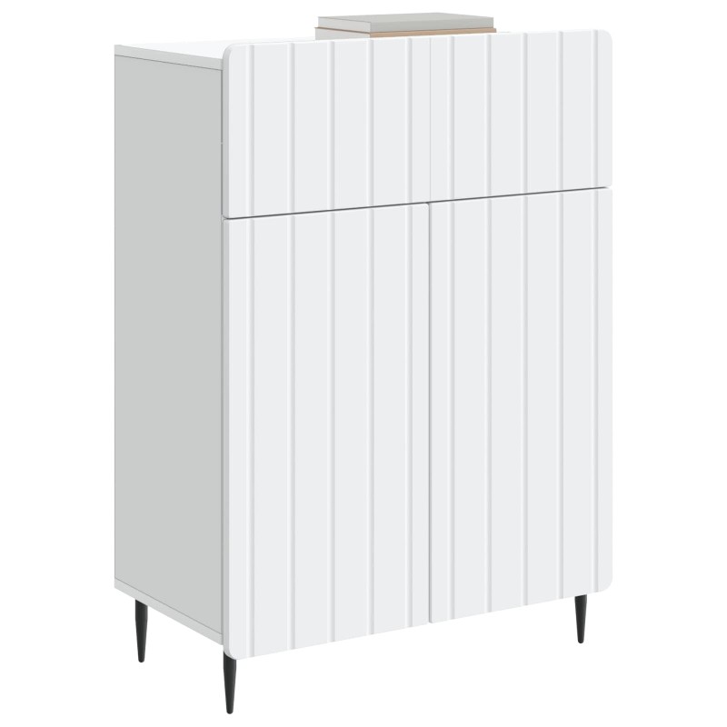 vidaXL Πλαϊνό γραφείο Λευκό 66 x 34,5 x 92 εκ. Επεξεργασμένο Ξύλο