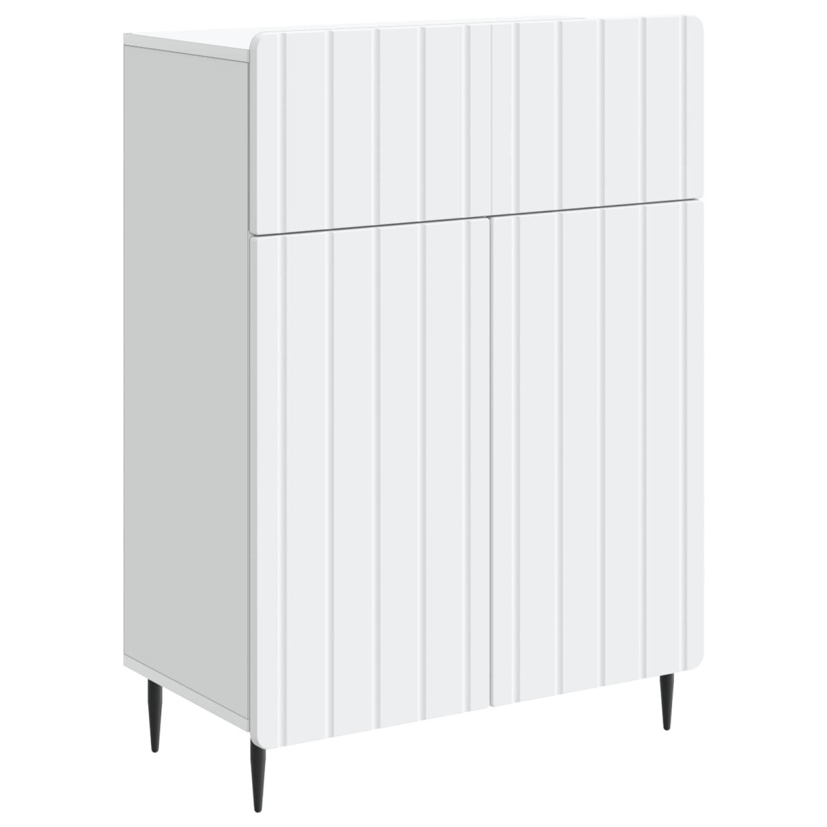 vidaXL Πλαϊνό γραφείο Λευκό 66 x 34,5 x 92 εκ. Επεξεργασμένο Ξύλο