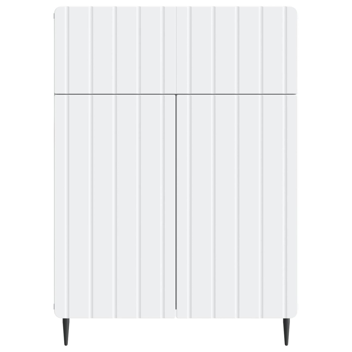 vidaXL Πλαϊνό γραφείο Λευκό 66 x 34,5 x 92 εκ. Επεξεργασμένο Ξύλο