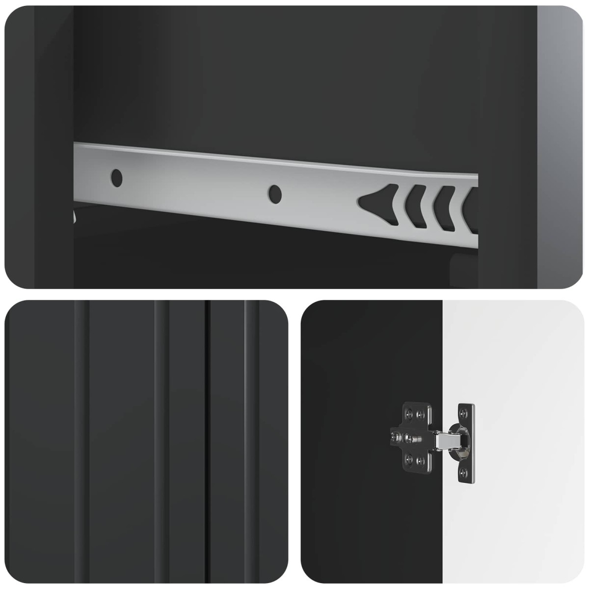 vidaXL Πλαϊνό γραφείο Μαύρο 66 x 34,5 x 92 εκ. Επεξεργασμένο Ξύλο