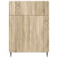 vidaXL Πλαϊνό γραφείο με συρτάρι Sonoma Δρυς 66 x 34,5 x 92 εκ.