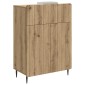 vidaXL Πλαϊνό γραφείο Artisan Δρυς 66 x 34,5 x 92 εκ.