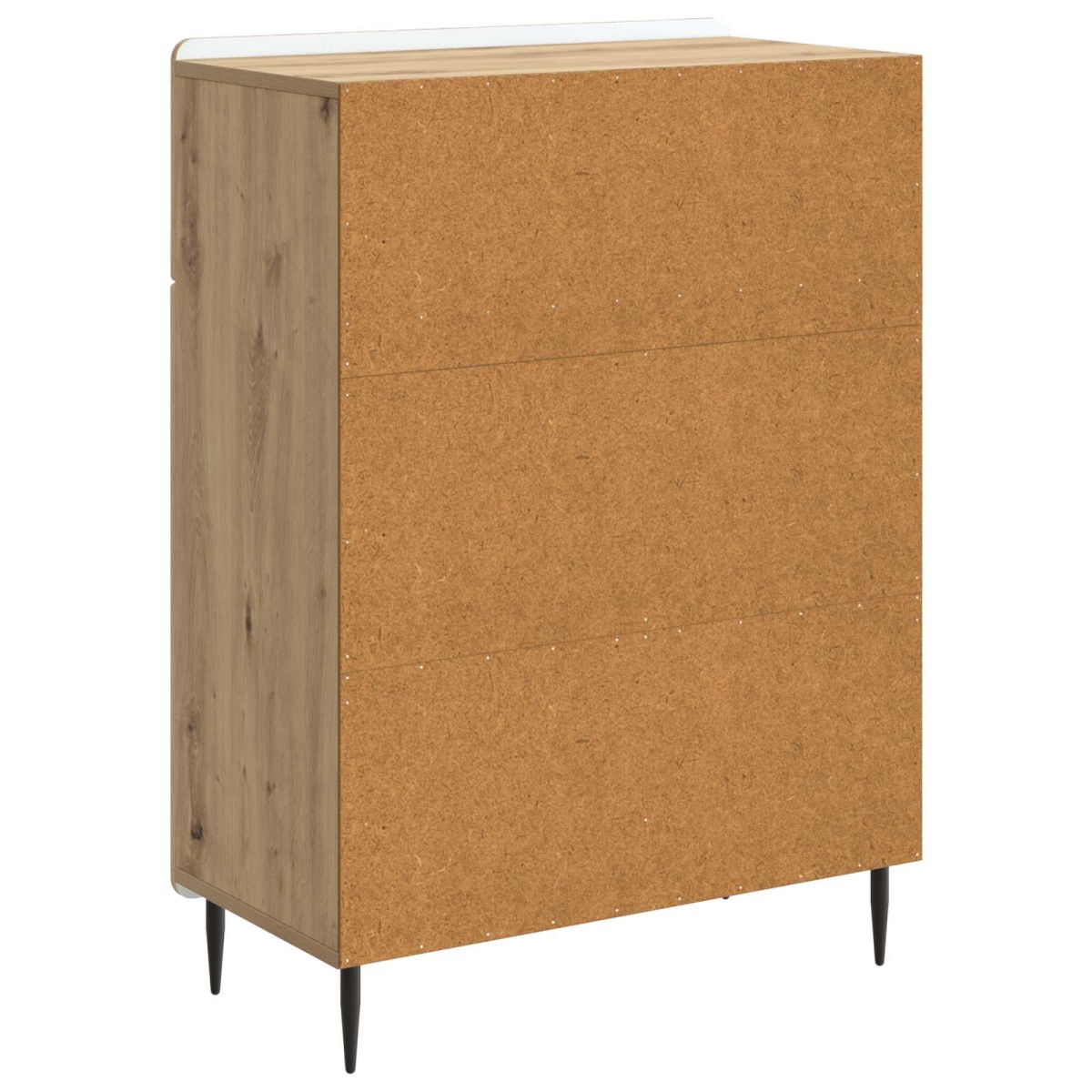 vidaXL Πλαϊνό γραφείο Artisan Δρυς 66 x 34,5 x 92 εκ.