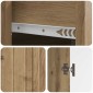 vidaXL Πλαϊνό γραφείο Artisan Δρυς 66 x 34,5 x 92 εκ.