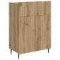 vidaXL Πλαϊνό γραφείο Artisan Δρυς 66 x 34,5 x 92 εκ.