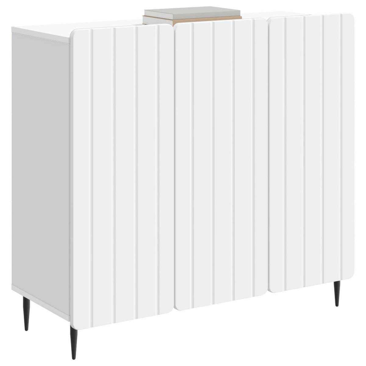 vidaXL Πλαϊνό γραφείο Λευκό 89 x 34,5 x 82 εκ. Επεξεργασμένο Ξύλο