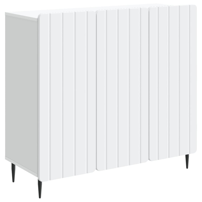 vidaXL Πλαϊνό γραφείο Λευκό 89 x 34,5 x 82 εκ. Επεξεργασμένο Ξύλο