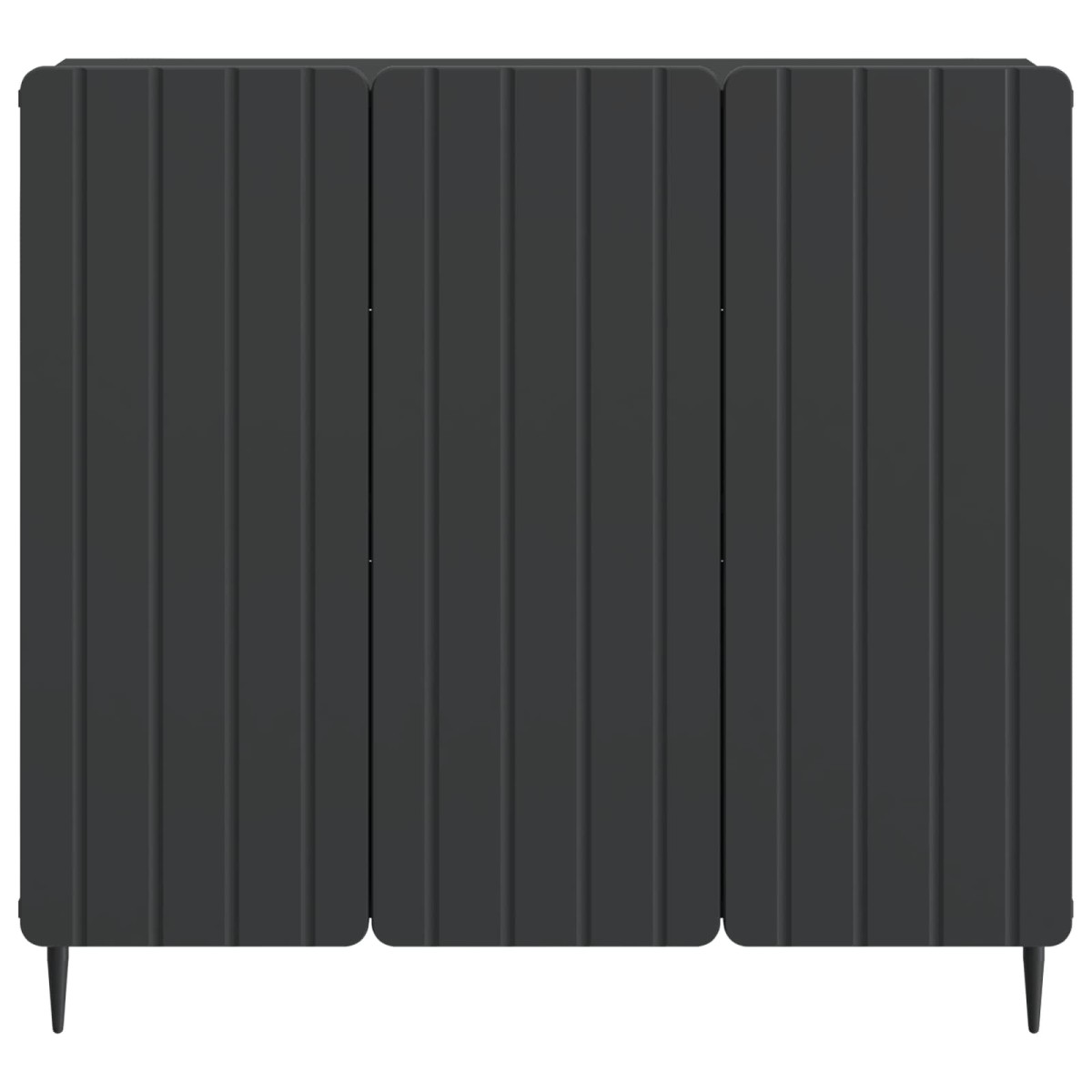vidaXL Πλαϊνό γραφείο Μαύρο 89 x 34,5 x 82 εκ. Επεξεργασμένο Ξύλο