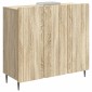vidaXL Πλαϊνό γραφείο Sonoma Δρυς 89 x 34,5 x 82 εκ.