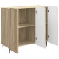 vidaXL Πλαϊνό γραφείο Sonoma Δρυς 89 x 34,5 x 82 εκ.