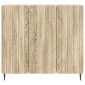 vidaXL Πλαϊνό γραφείο Sonoma Δρυς 89 x 34,5 x 82 εκ.