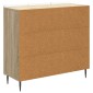 vidaXL Πλαϊνό γραφείο Sonoma Δρυς 89 x 34,5 x 82 εκ.