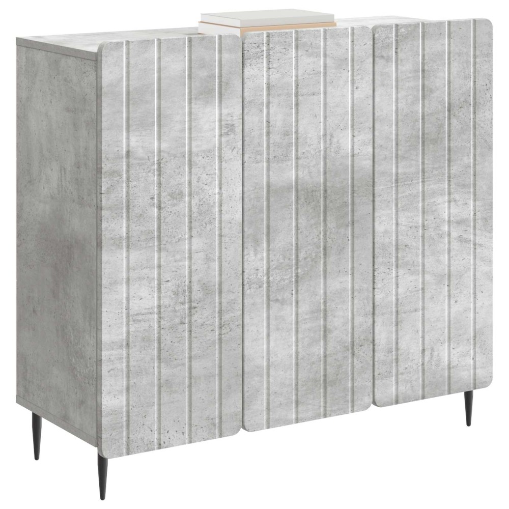 vidaXL Πλαϊνό γραφείο Γκρι Σκυροδέματος 89 x 34,5 x 82 εκ.