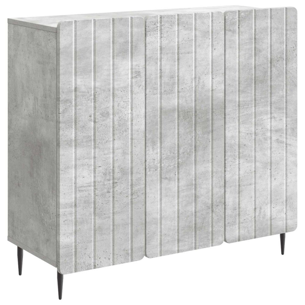 vidaXL Πλαϊνό γραφείο Γκρι Σκυροδέματος 89 x 34,5 x 82 εκ.