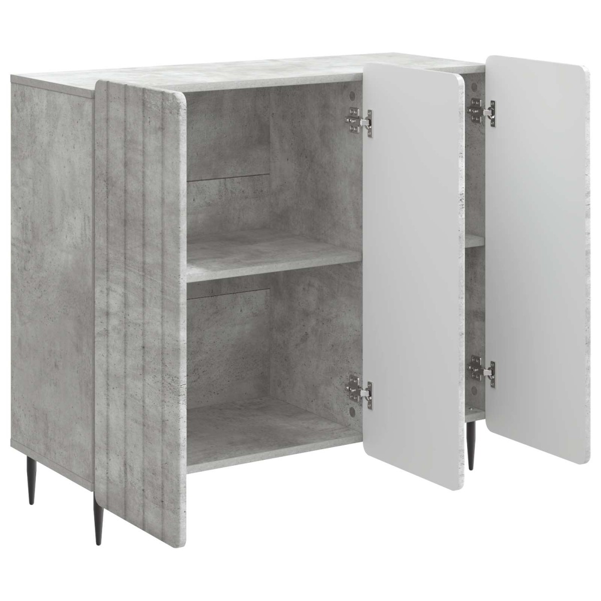 vidaXL Πλαϊνό γραφείο Γκρι Σκυροδέματος 89 x 34,5 x 82 εκ.