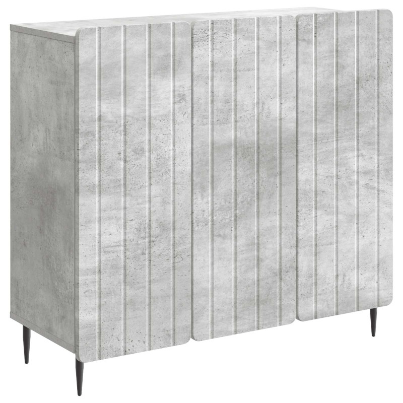 vidaXL Πλαϊνό γραφείο Γκρι Σκυροδέματος 89 x 34,5 x 82 εκ.
