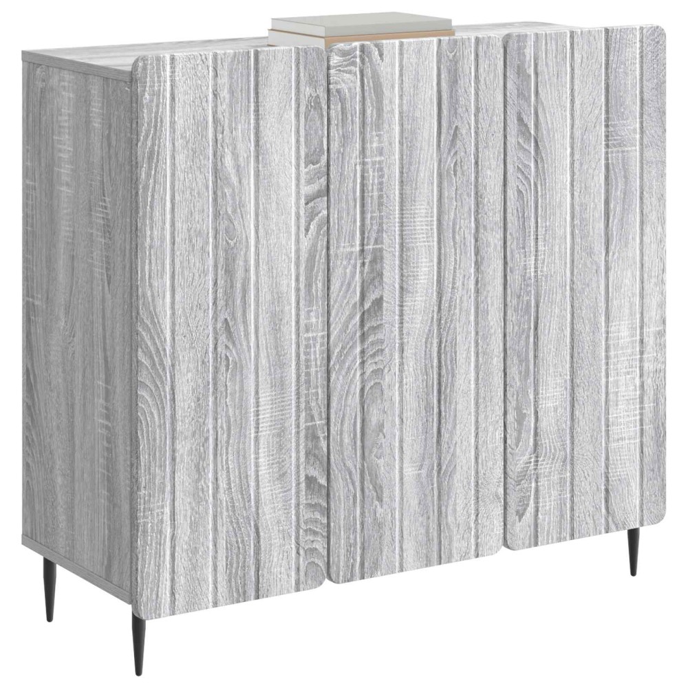 vidaXL Πλαϊνό γραφείο Γκρι Sonoma 89 x 34,5 x 82 εκ.