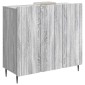 vidaXL Πλαϊνό γραφείο Γκρι Sonoma 89 x 34,5 x 82 εκ.
