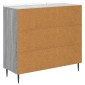 vidaXL Πλαϊνό γραφείο Γκρι Sonoma 89 x 34,5 x 82 εκ.