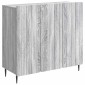 vidaXL Πλαϊνό γραφείο Γκρι Sonoma 89 x 34,5 x 82 εκ.