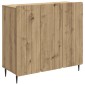 vidaXL Πλαϊνό γραφείο Artisan Δρυς 89 x 34,5 x 82 εκ.