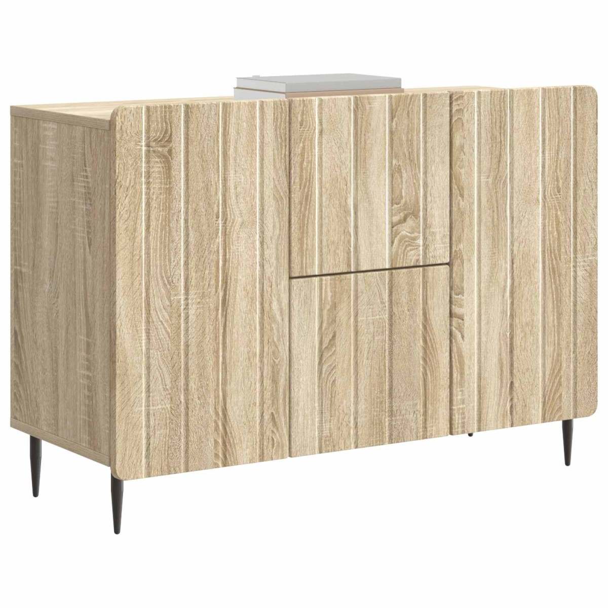 vidaXL Πλαϊνό γραφείο με συρτάρι Sonoma Δρυς 89 x 34,5 x 62 εκ.