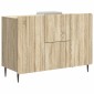 vidaXL Πλαϊνό γραφείο με συρτάρι Sonoma Δρυς 89 x 34,5 x 62 εκ.