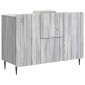 vidaXL Πλαϊνό γραφείο με συρτάρι Γκρι Sonoma 89 x 34,5 x 62 εκ.