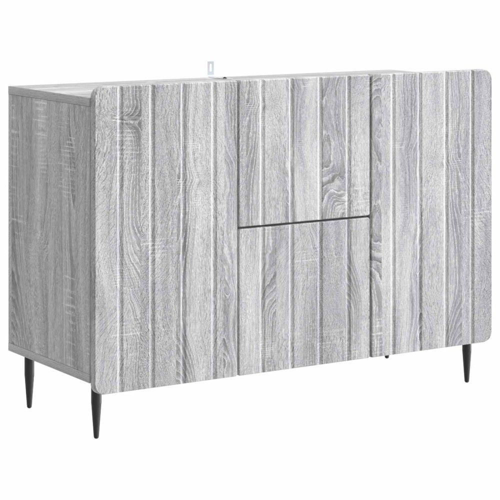 vidaXL Πλαϊνό γραφείο με συρτάρι Γκρι Sonoma 89 x 34,5 x 62 εκ.