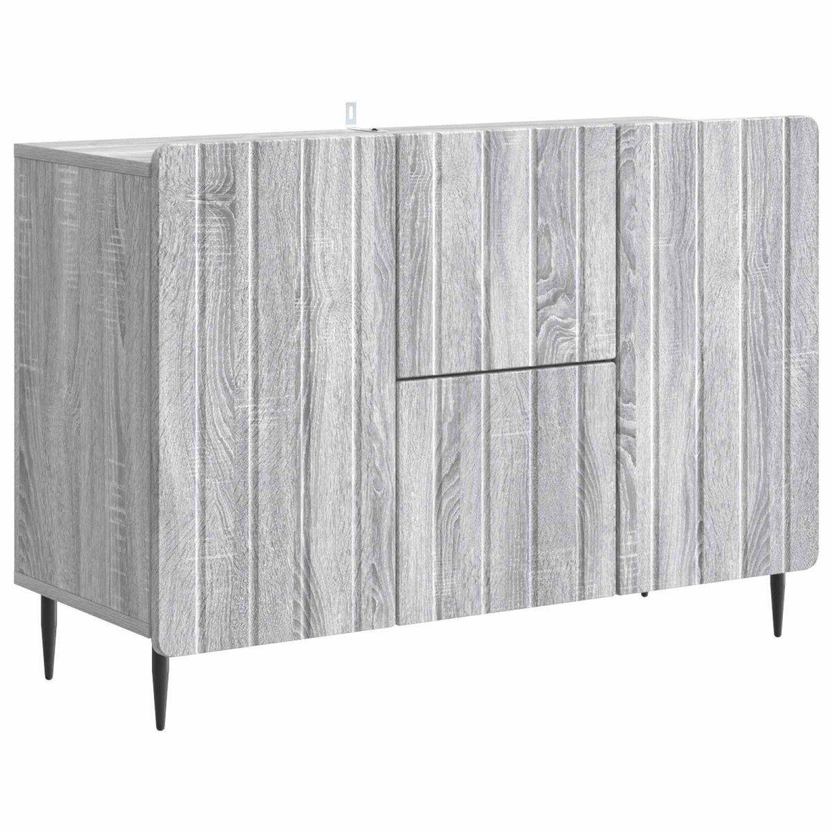 vidaXL Πλαϊνό γραφείο με συρτάρι Γκρι Sonoma 89 x 34,5 x 62 εκ.