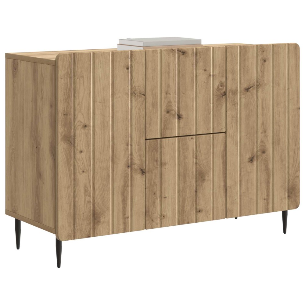 vidaXL Πλαϊνό γραφείο Artisan Δρυς 89 x 34,5 x 62 εκ.