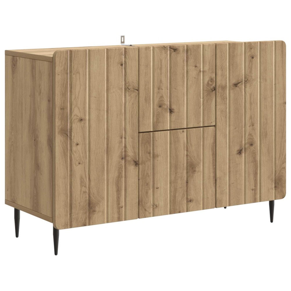 vidaXL Πλαϊνό γραφείο Artisan Δρυς 89 x 34,5 x 62 εκ.