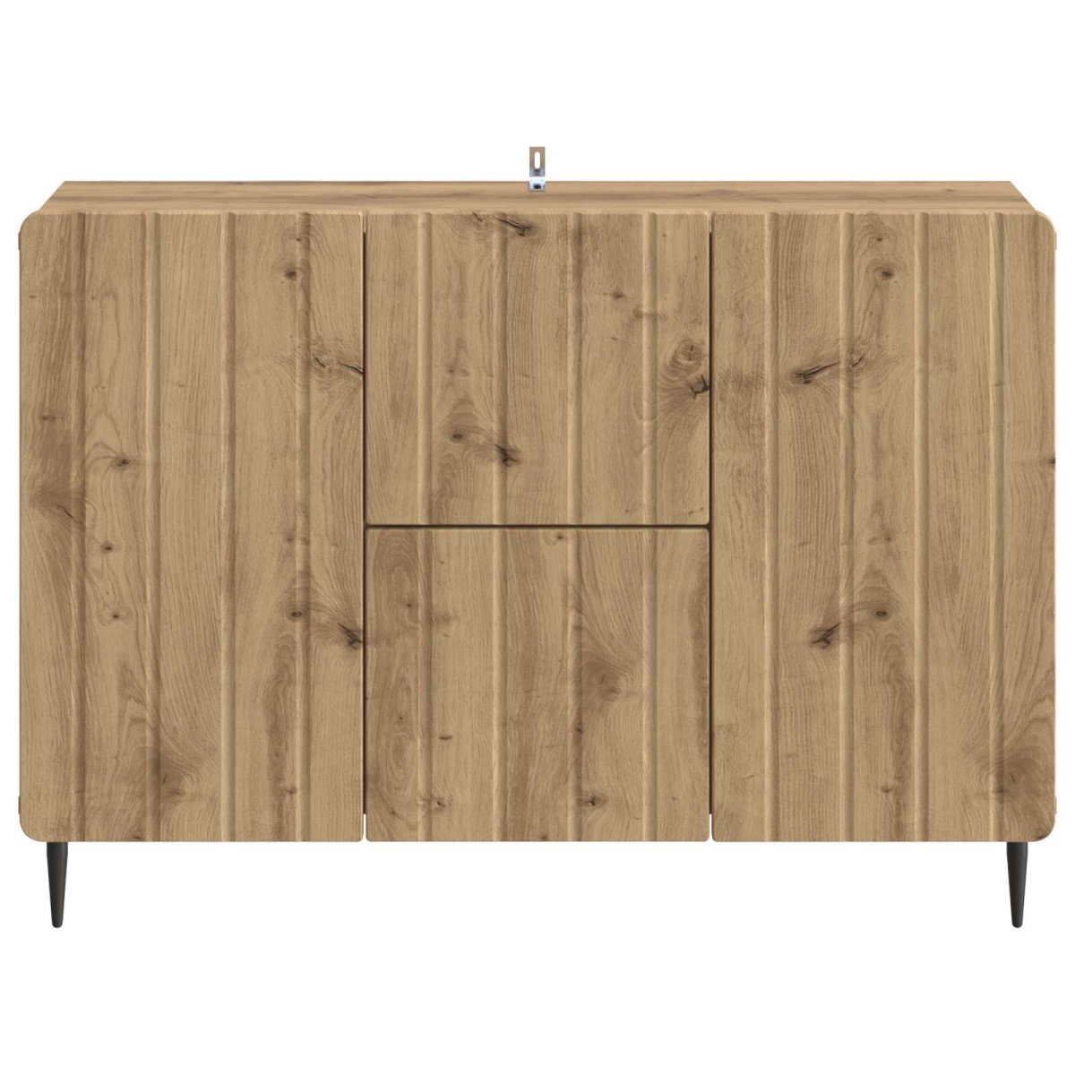 vidaXL Πλαϊνό γραφείο Artisan Δρυς 89 x 34,5 x 62 εκ.